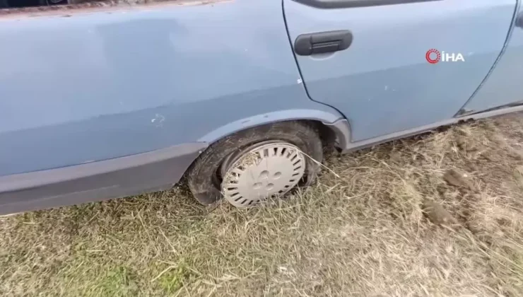 Tofaş Kartal Lastiği Patladı, Refüje Uçtu